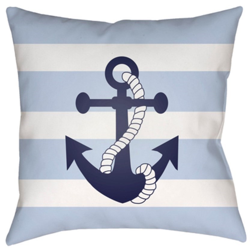 Surya Anchor II LAKE002 1818 18 x 18 x 4 Made to Order Belfort Furniture Throw Pillows